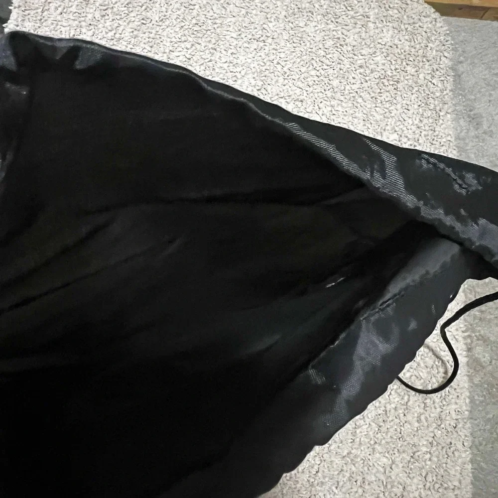 GoDaddy Black Drawstring Bag Backpack Travel Office Casual Nerd Website Tech EUC